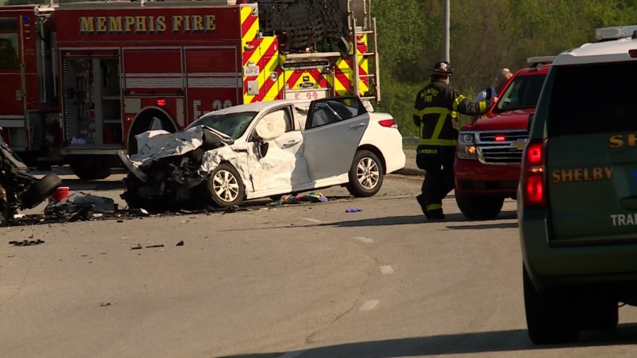 Crash on Plough shows the destroy vehicle upside down