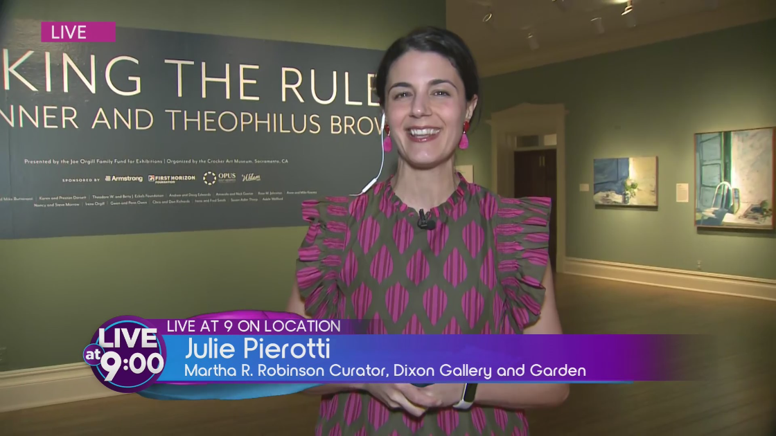 Caught breaking the rules on Live at 9, The Dixon Gallery & Gardens allows our camera inside their new exhibit
