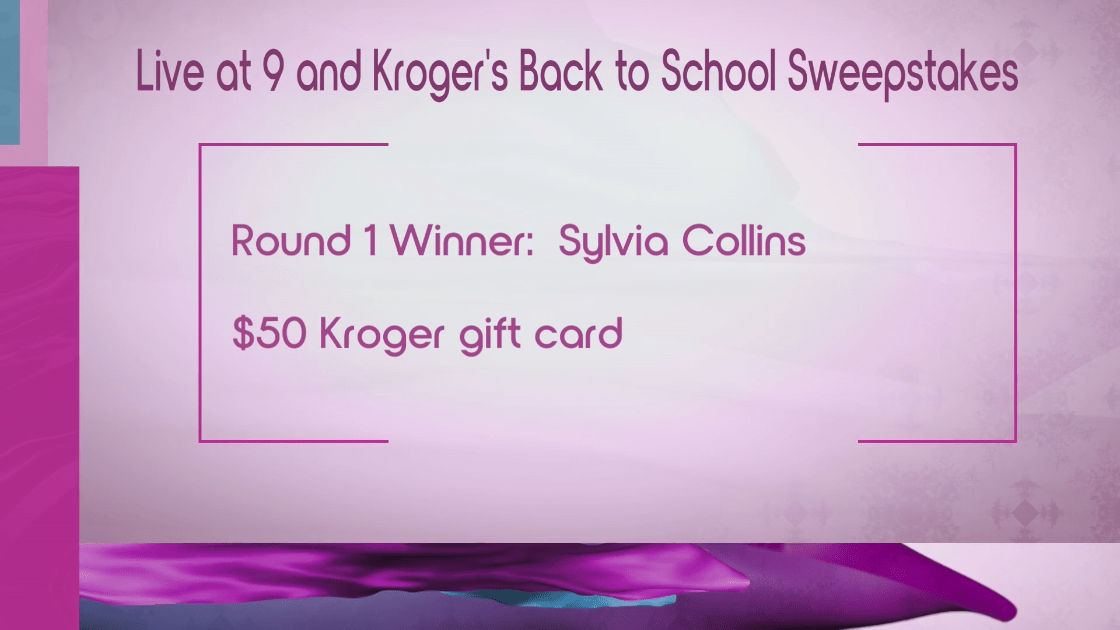 Watch for today's keyword and win a Kroger gift card! Monday's winner: Sylvia Collins