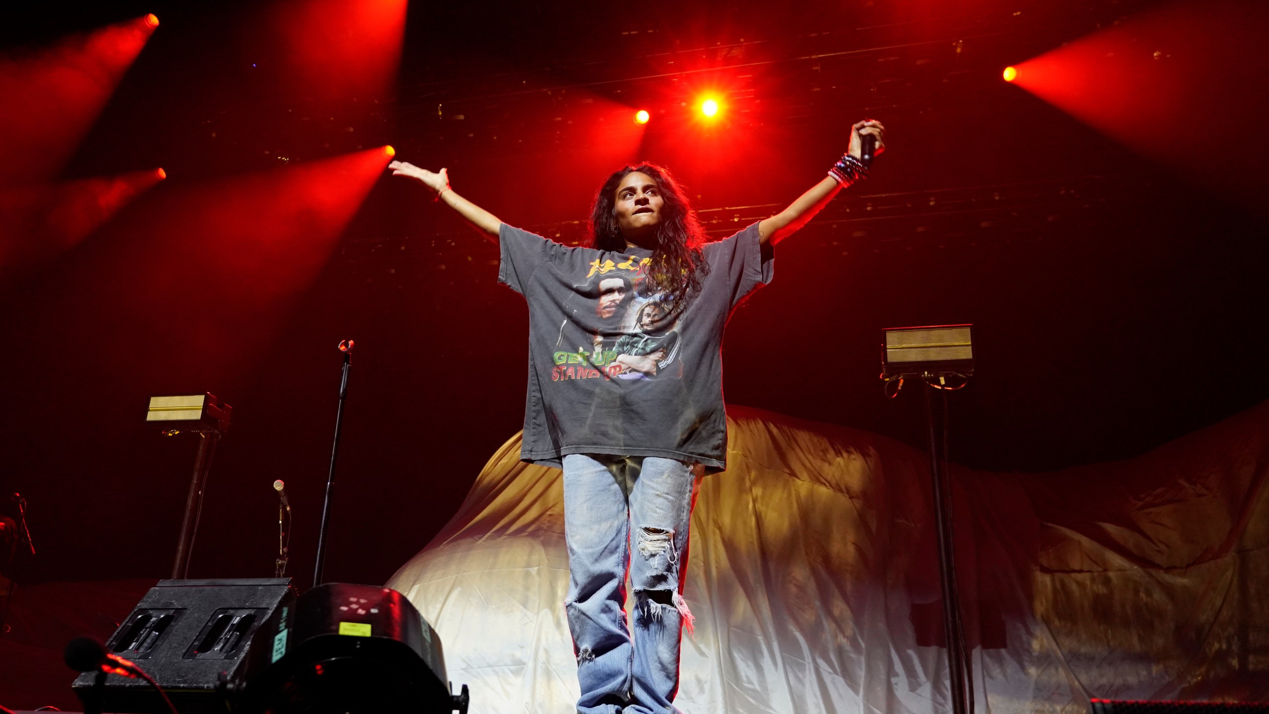 FILE - Singer Jessie Reyez performs at the Kia Forum in Los Angeles on Aug. 31, 2023. (AP Photo/Chris Pizzello, File)