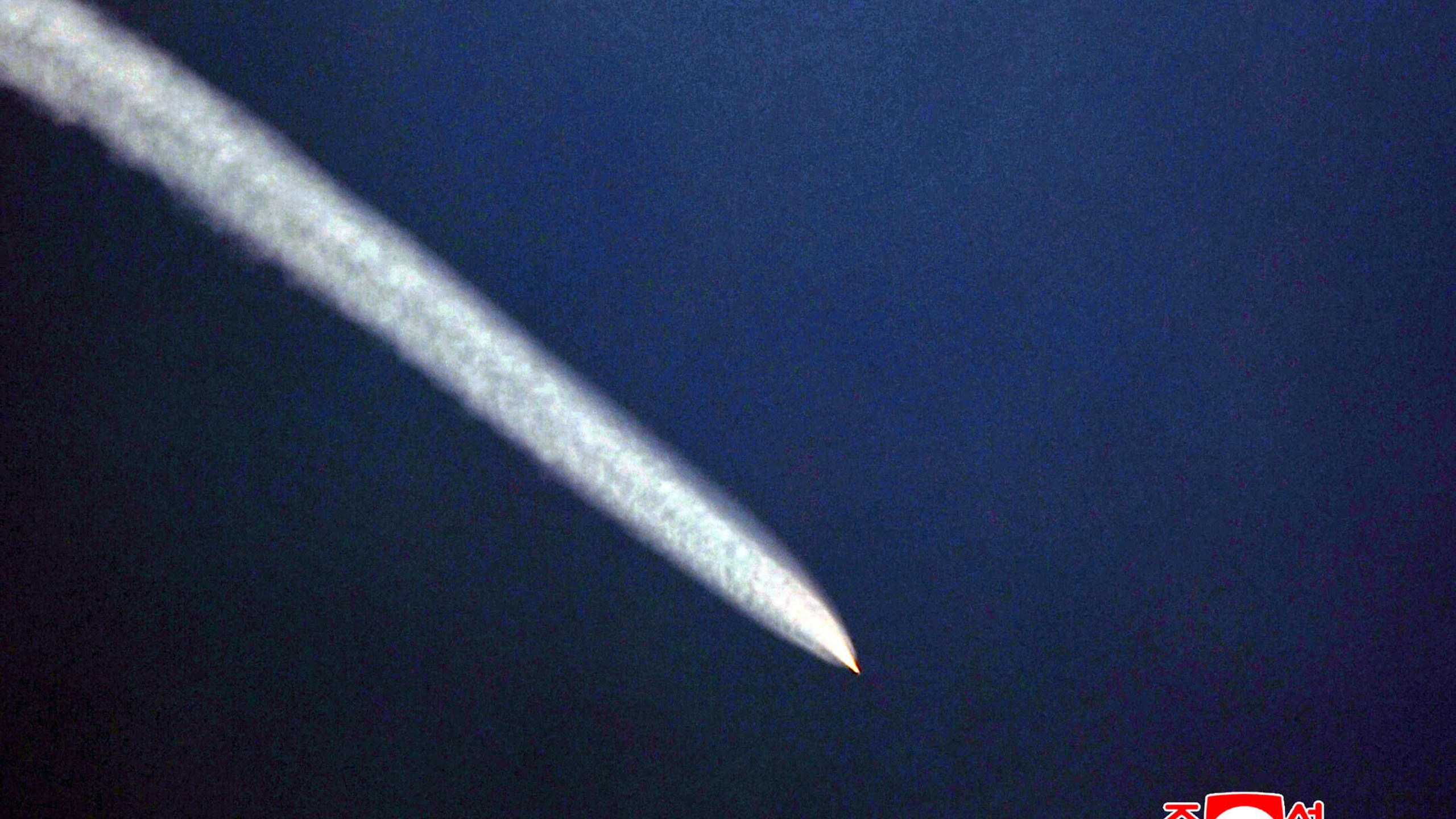 This photo provided by North Korean government, shows what it says a test of a hypersonic projectile at an undisclosed place in North Korea, Wednesday, Oct. 22, 2025. Independent journalists were not given access to cover the event depicted in this image distributed by the North Korean government. The content of this image is as provided and cannot be independently verified. Korean language watermark on image as provided by source reads: "KCNA" which is the abbreviation for Korean Central News Agency. (Korean Central News Agency/Korea News Service via AP)