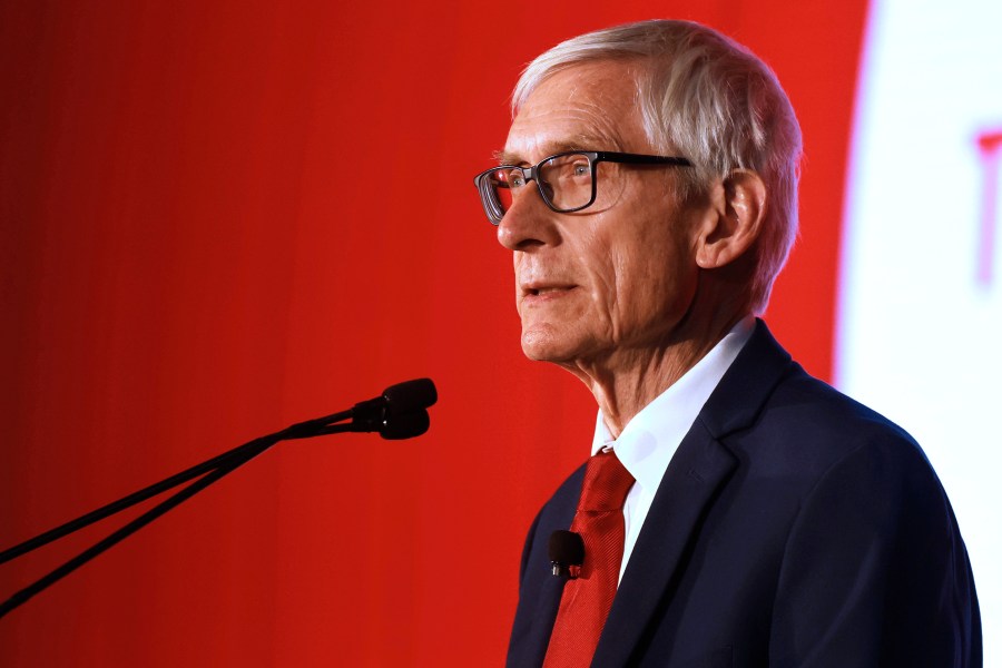 Wisconsin Gov. Tony Evers speaks in Bristol, Wis., Dec. 5, 2024. (Sean Krajacic/The Kenosha News via AP, file)