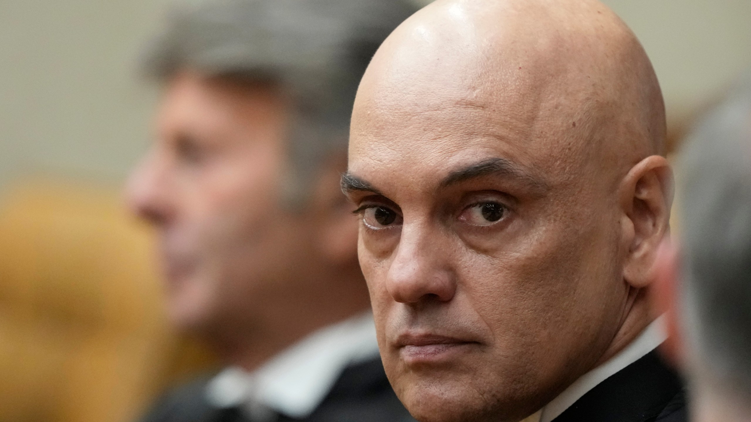 FILE - New Vice President of the Supreme Court, Judge Alexandre de Moraes, attends his swearing-in ceremony in Brasilia, Brazil, Sept. 29, 2025. (AP Photo/Eraldo Peres, File)